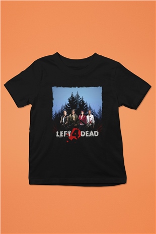Left 4 Dead Siyah Unisex Çocuk Tişört