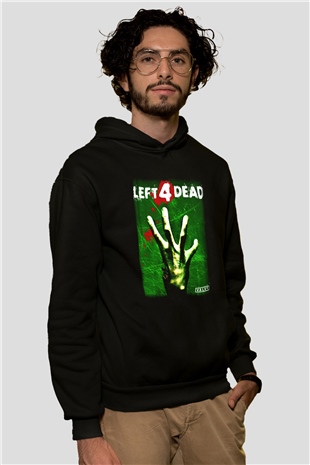 Left 4 Dead Siyah Unisex Hoodie