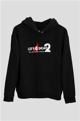 Left 4 Dead Siyah Unisex Hoodie