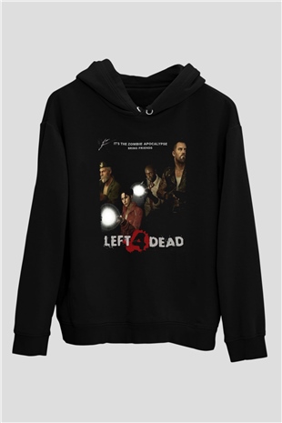 Left 4 Dead Siyah Unisex Hoodie