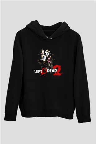Left 4 Dead Siyah Unisex Hoodie