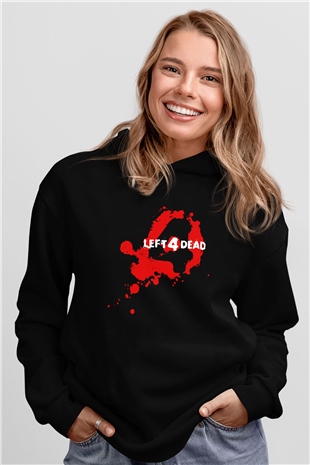Left 4 Dead Siyah Unisex Hoodie