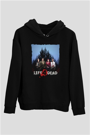 Left 4 Dead Siyah Unisex Hoodie