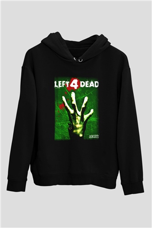 Left 4 Dead Siyah Unisex Hoodie