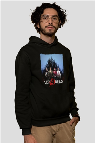 Left 4 Dead Siyah Unisex Hoodie