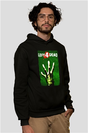Left 4 Dead Siyah Unisex Hoodie