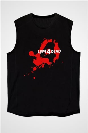 Left 4 Dead Siyah Unisex Kolsuz Tişört