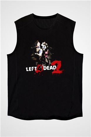 Left 4 Dead Siyah Unisex Kolsuz Tişört