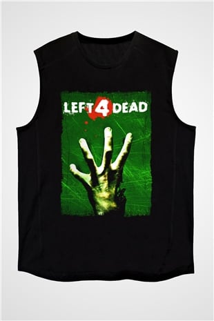 Left 4 Dead Siyah Unisex Kolsuz Tişört