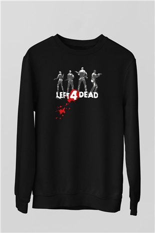 Left 4 Dead Siyah Unisex Sweatshirt