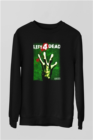 Left 4 Dead Siyah Unisex Sweatshirt