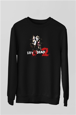 Left 4 Dead Siyah Unisex Sweatshirt