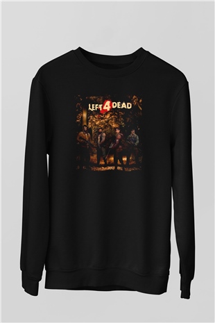 Left 4 Dead Siyah Unisex Sweatshirt