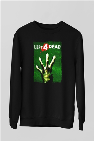 Left 4 Dead Siyah Unisex Sweatshirt