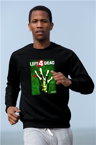 Left 4 Dead Siyah Unisex Sweatshirt