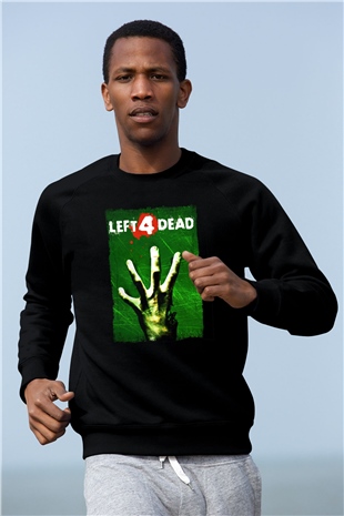 Left 4 Dead Siyah Unisex Sweatshirt