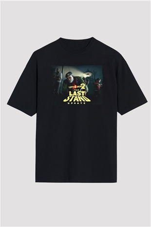 Left 4 Dead Siyah Oversize Tişört Oversize T-shirt