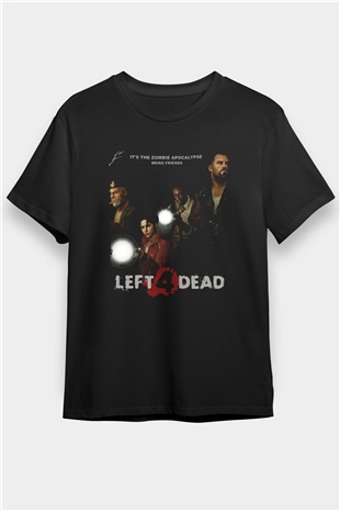 Left 4 Dead Siyah Unisex Tişört T-Shirt
