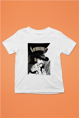 Lemmy Baskılı Beyaz Unisex Çocuk Tişört