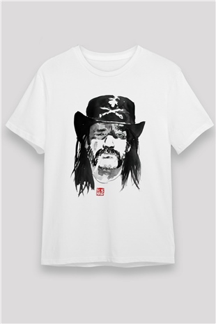Lemmy Beyaz Unisex Tişört T-Shirt - TişörtFabrikası