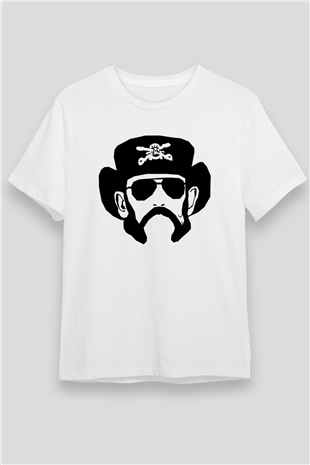 Lemmy Beyaz Unisex Tişört T-Shirt - TişörtFabrikası