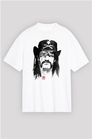 Lemmy Beyaz Oversize Tişört Oversize T-shirt - TişörtFabrikası