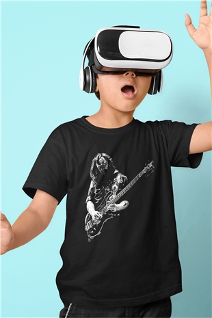 Lemmy Siyah Unisex Çocuk Tişört