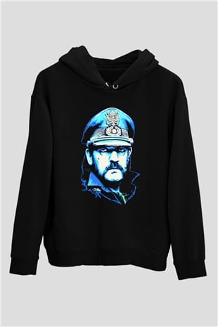 Lemmy Siyah Unisex Hoodie