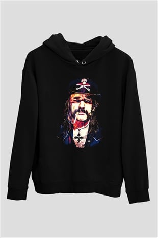 Lemmy Siyah Unisex Hoodie