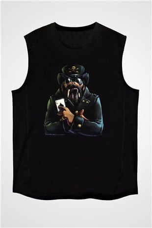 Lemmy Siyah Unisex Kolsuz Tişört