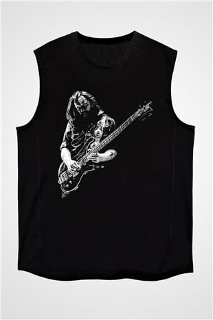 Lemmy Siyah Unisex Kolsuz Tişört