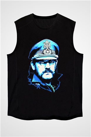 Lemmy Siyah Unisex Kolsuz Tişört