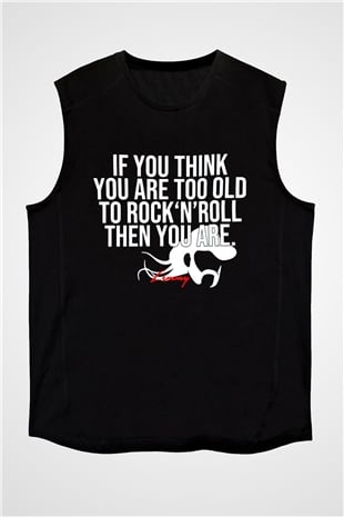 Lemmy Siyah Unisex Kolsuz Tişört