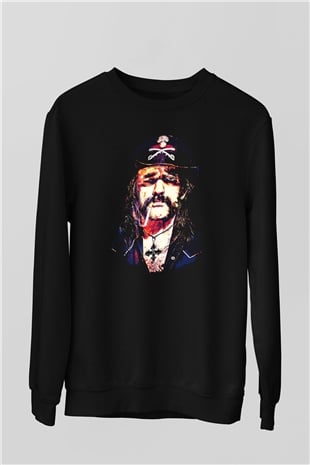 Lemmy Siyah Unisex Sweatshirt