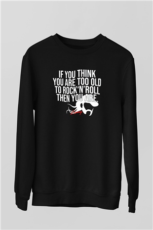 Lemmy Siyah Unisex Sweatshirt