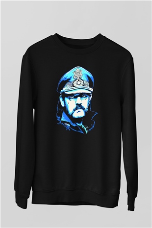 Lemmy Siyah Unisex Sweatshirt