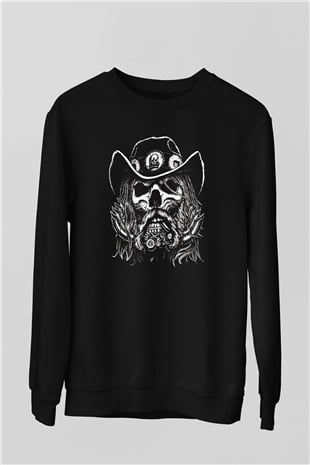 Lemmy Siyah Unisex Sweatshirt