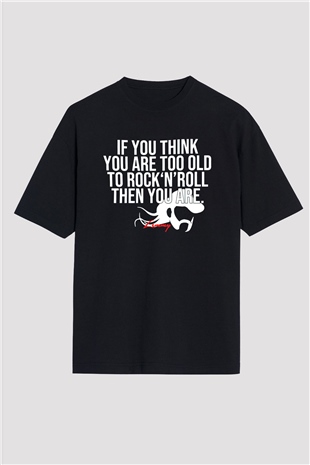 Lemmy Siyah Oversize Tişört Oversize T-shirt - TişörtFabrikası