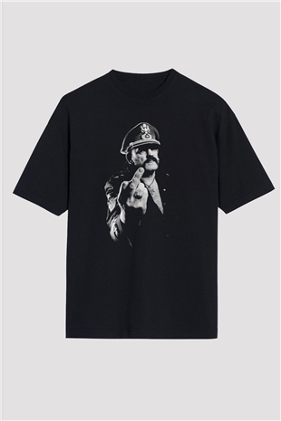 Lemmy Siyah Oversize Tişört Oversize T-shirt - TişörtFabrikası