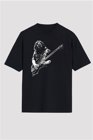 Lemmy Siyah Oversize Tişört Oversize T-shirt - TişörtFabrikası