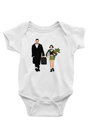 Leon Baskılı Beyaz Unisex Bebek Body - Zıbın