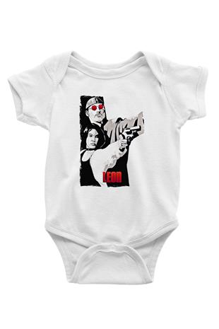 Leon Baskılı Beyaz Unisex Bebek Body - Zıbın