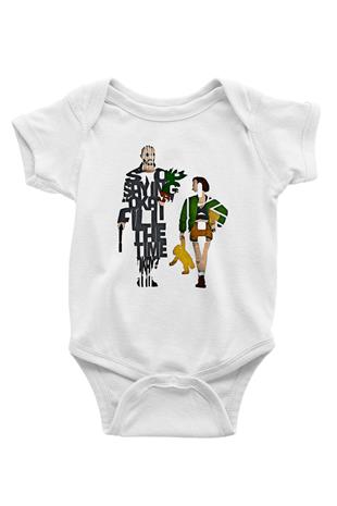 Leon Baskılı Beyaz Unisex Bebek Body - Zıbın
