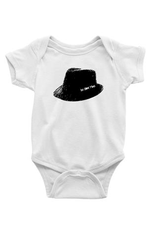 Leonard Cohen Baskılı Beyaz Unisex Bebek Body - Zıbın