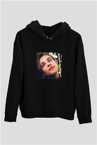 Leonardo DiCaprio Baskılı Unisex Siyah Hoodie