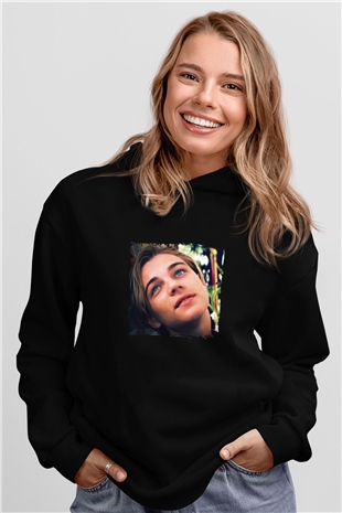 Leonardo DiCaprio Baskılı Unisex Siyah Hoodie