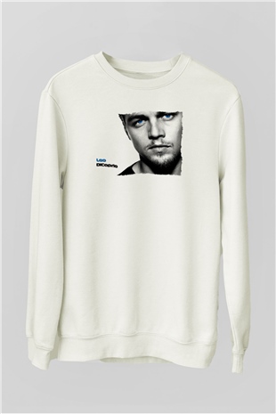 Leonardo DiCaprio Beyaz Unisex Sweatshirt