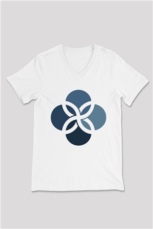 Leonardo DiCaprio Beyaz Unisex V Yaka Tişört T-Shirt