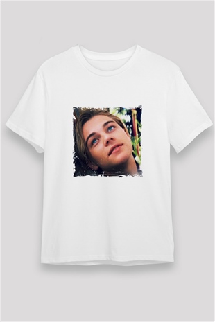 Leonardo DiCaprio Unisex Baskılı Beyaz Tişört