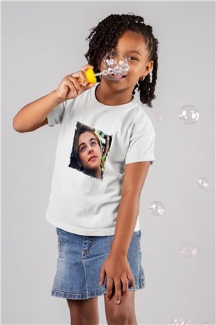Leonardo DiCaprio Unisex Baskılı Beyaz Çocuk Tişört
